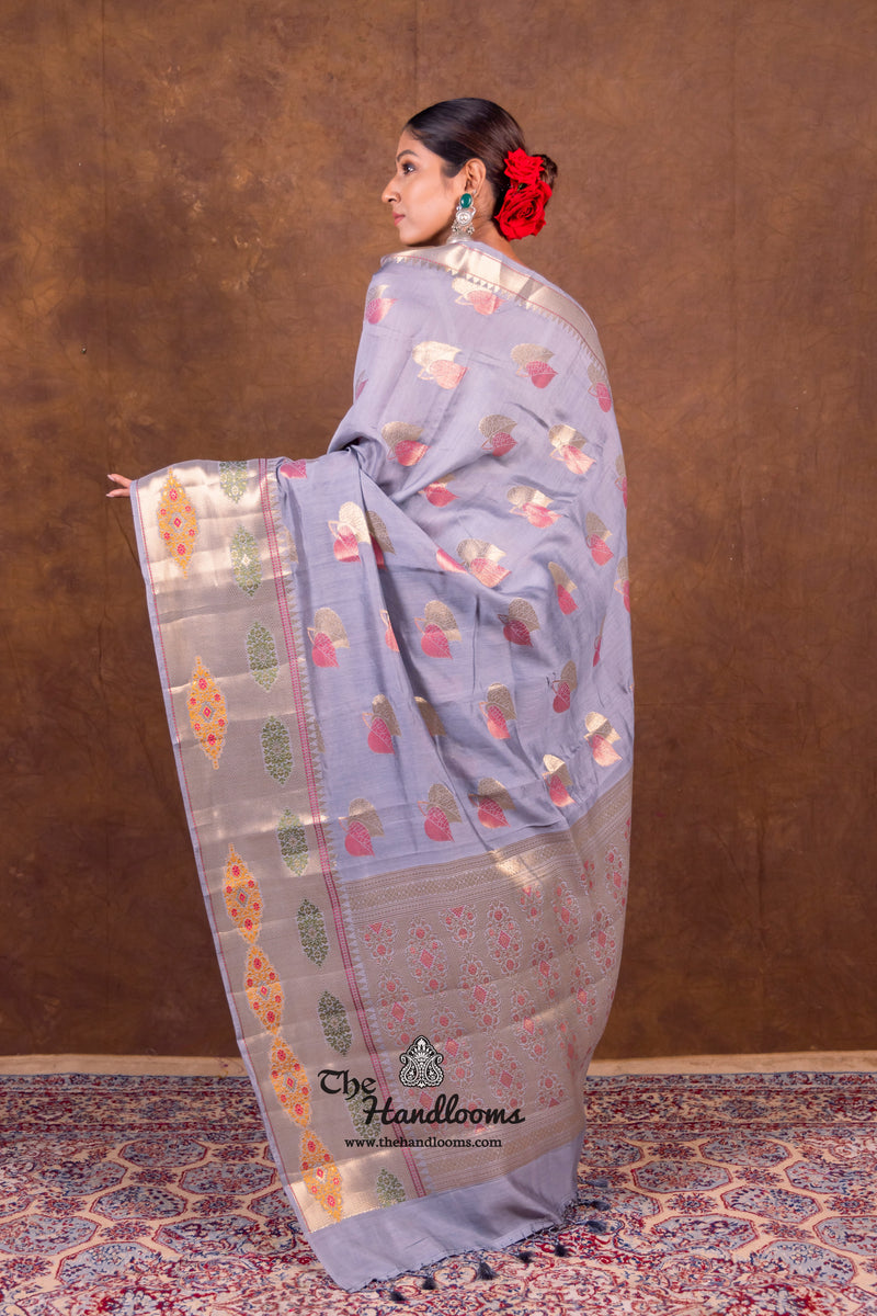 Pure Chanderi Handloom Banarasi Saree - The Handlooms