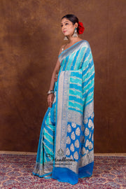 Rangkat Pure Khaddi Georgette Handloom Banarasi Saree - The Handlooms