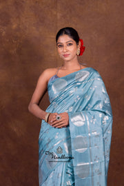 Pure Mango Silk Banarasi Handloom Saree - The Handlooms
