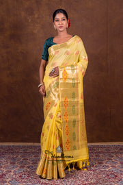 Pure Chanderi Handloom Banarasi Saree - The Handlooms