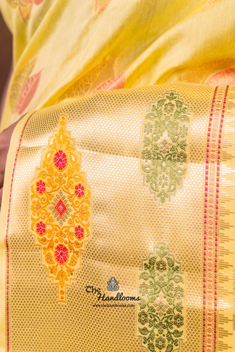 Pure Chanderi Handloom Banarasi Saree