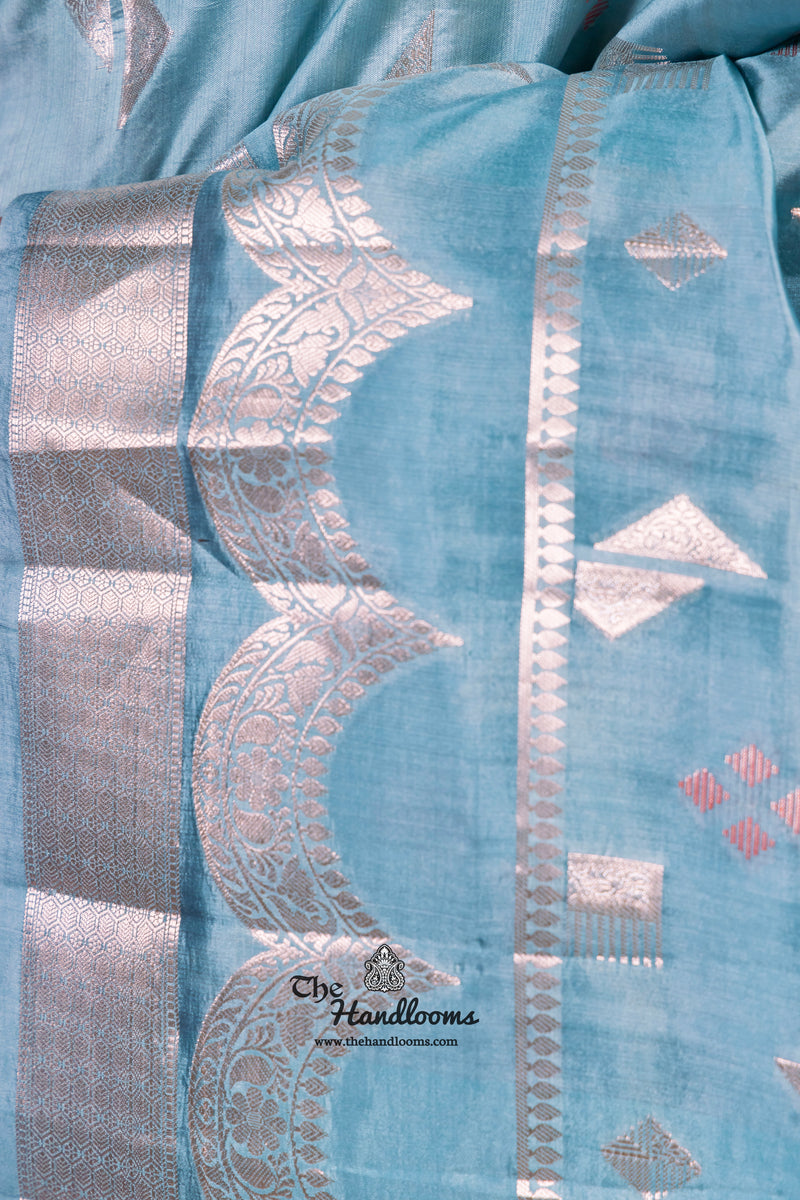 Pure Mango Silk Banarasi Handloom Saree - The Handlooms