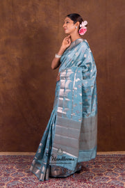 Pure Mango Silk Banarasi Handloom Saree - The Handlooms