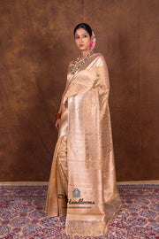 Pure Kora Tissue Handloom Banarasi Saree - The Handlooms