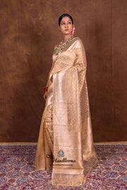 Pure Kora Tissue Handloom Banarasi Saree - The Handlooms