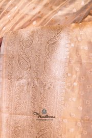 Pure Kora Tissue Handloom Banarasi Saree - The Handlooms