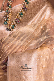 Pure Kora Tissue Handloom Banarasi Saree - The Handlooms