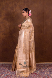 Pure Kora Tissue Handloom Banarasi Saree - The Handlooms