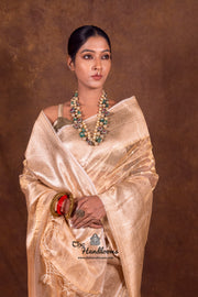 Pure Kora Tissue Handloom Banarasi Saree - The Handlooms