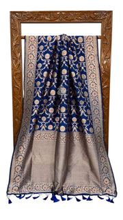 Nita Ambani in Pure Katan Silk Banarasi Handloom Saree - All over Jaal work with Meenakari - The Handlooms