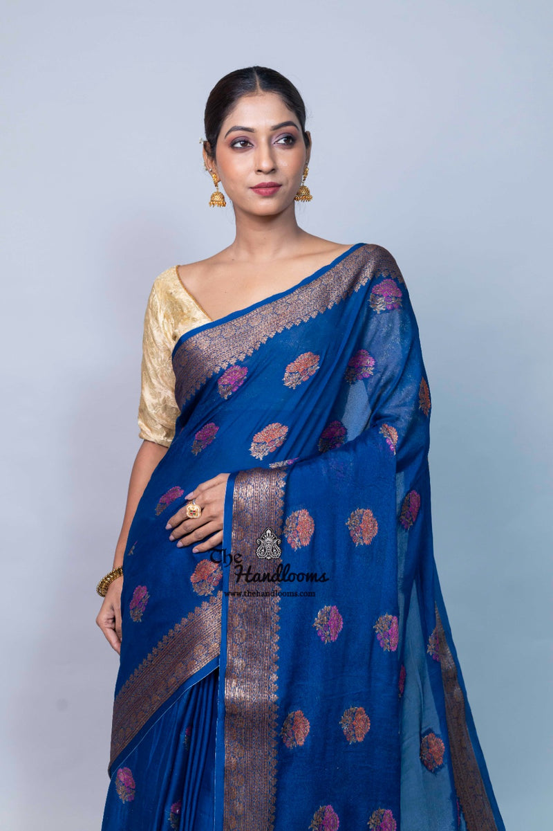 Pure Chiffon Khaddi Banarasi Saree