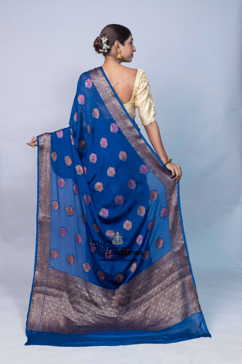 Pure Chiffon Khaddi Banarasi Saree