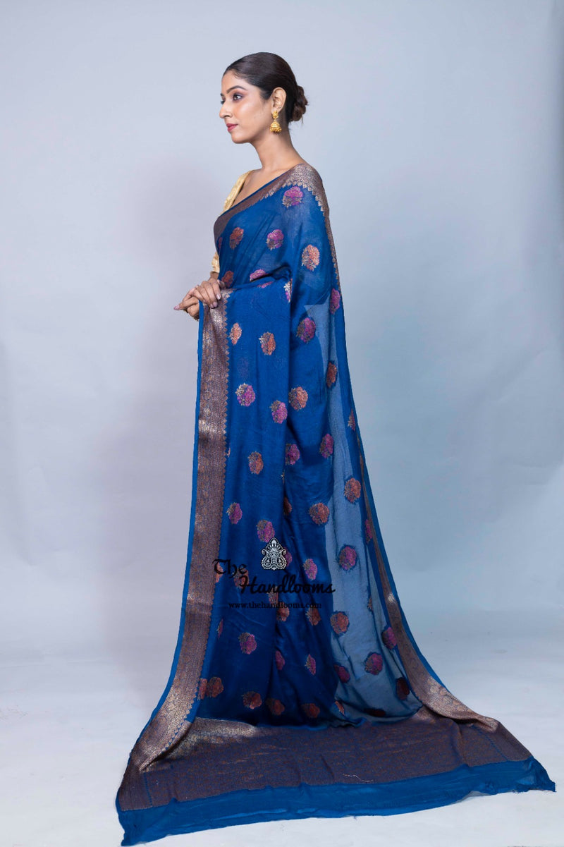 Pure Chiffon Khaddi Banarasi Saree