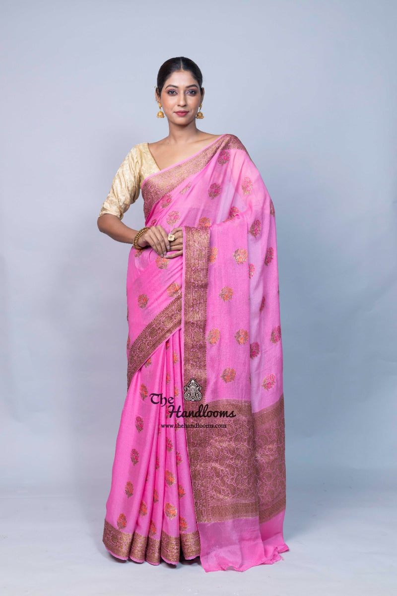Pure Chiffon Khaddi Banarasi Saree