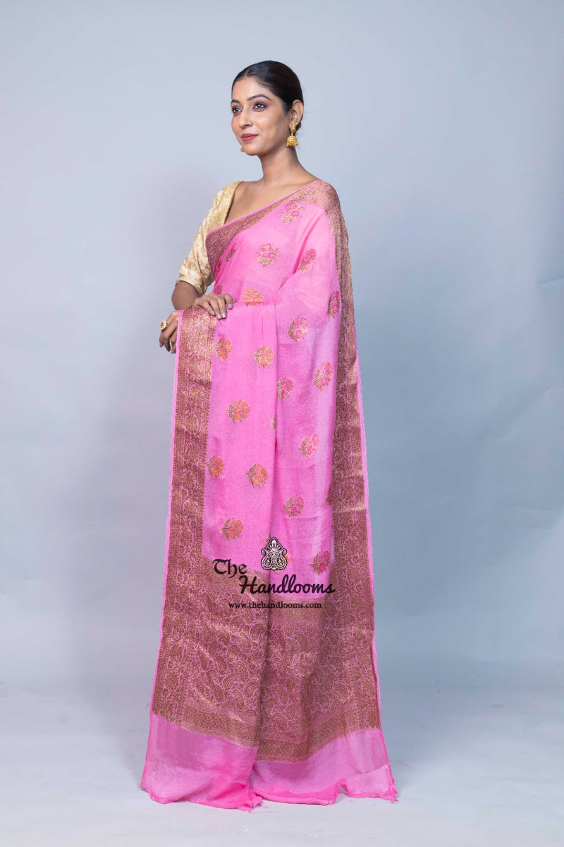 Pure Chiffon Khaddi Banarasi Saree