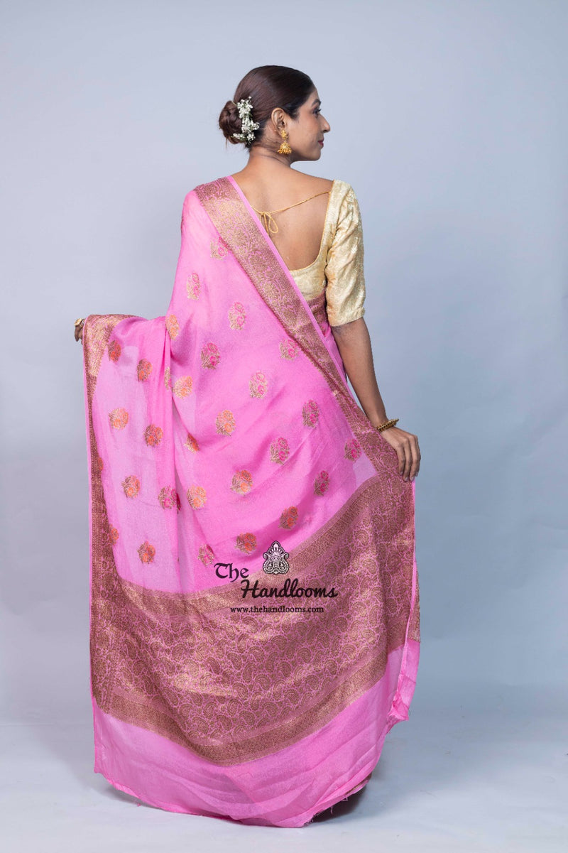Pure Chiffon Khaddi Banarasi Saree