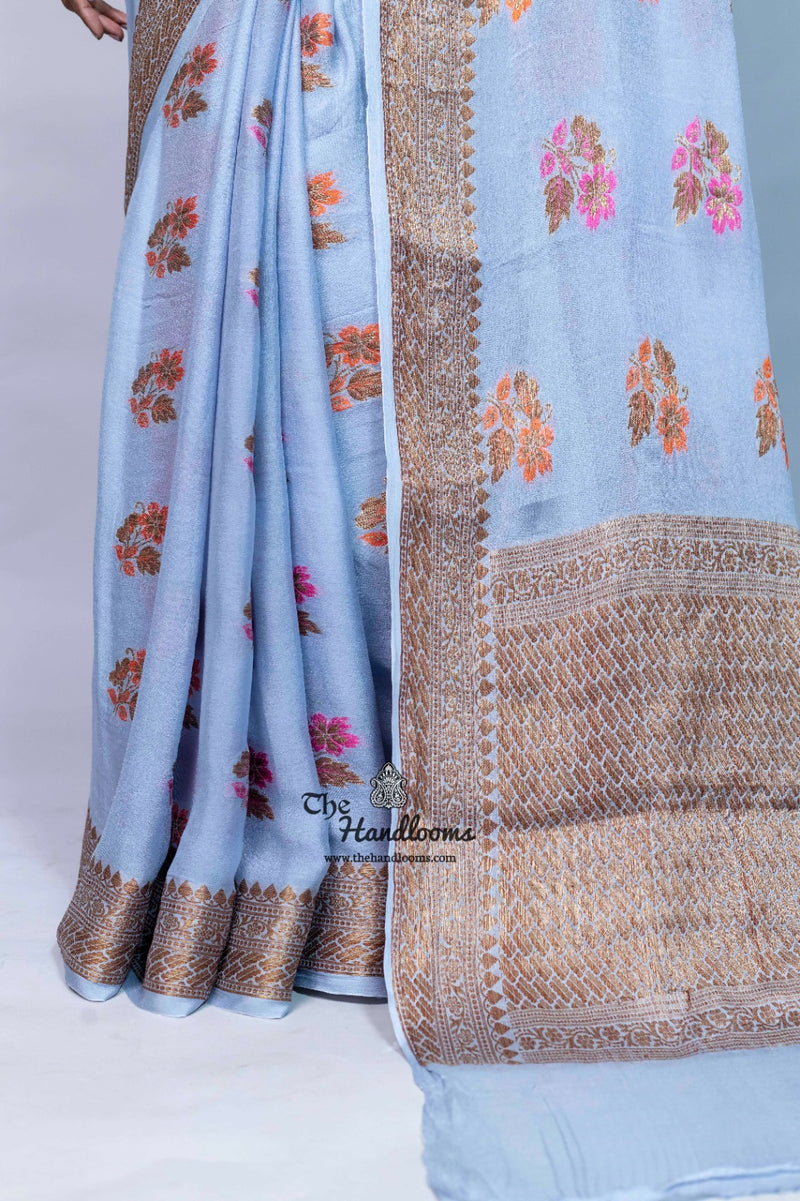 Pure Chiffon Khaddi Banarasi Saree