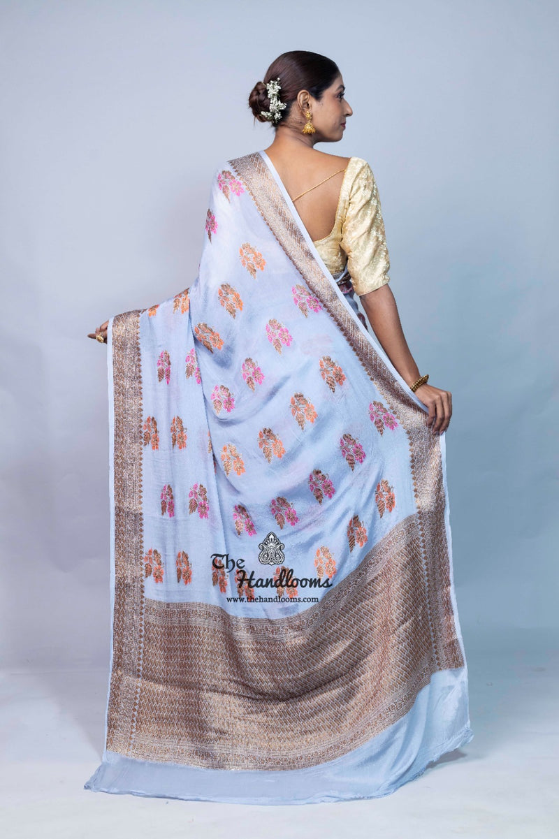 Pure Chiffon Khaddi Banarasi Saree