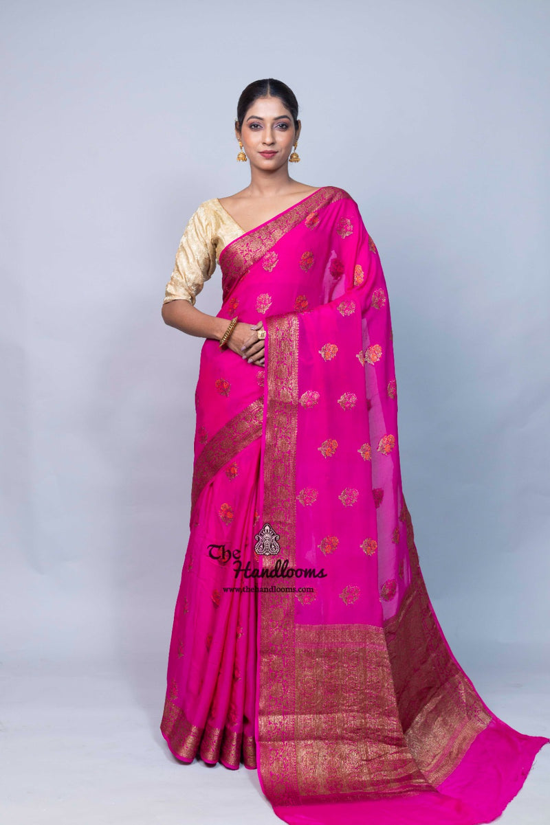 Pure Chiffon Khaddi Banarasi Saree