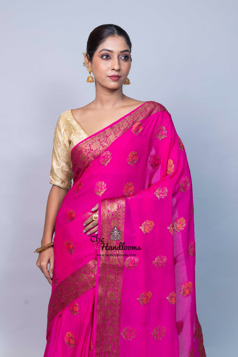 Pure Chiffon Khaddi Banarasi Saree