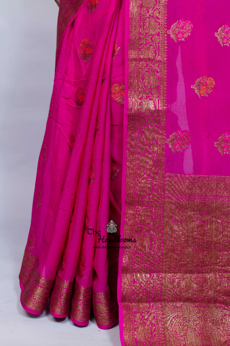 Pure Chiffon Khaddi Banarasi Saree