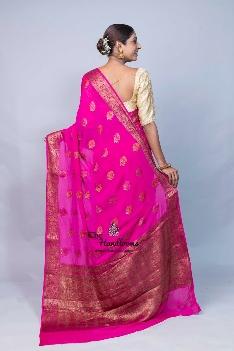 Pure Chiffon Khaddi Banarasi Saree