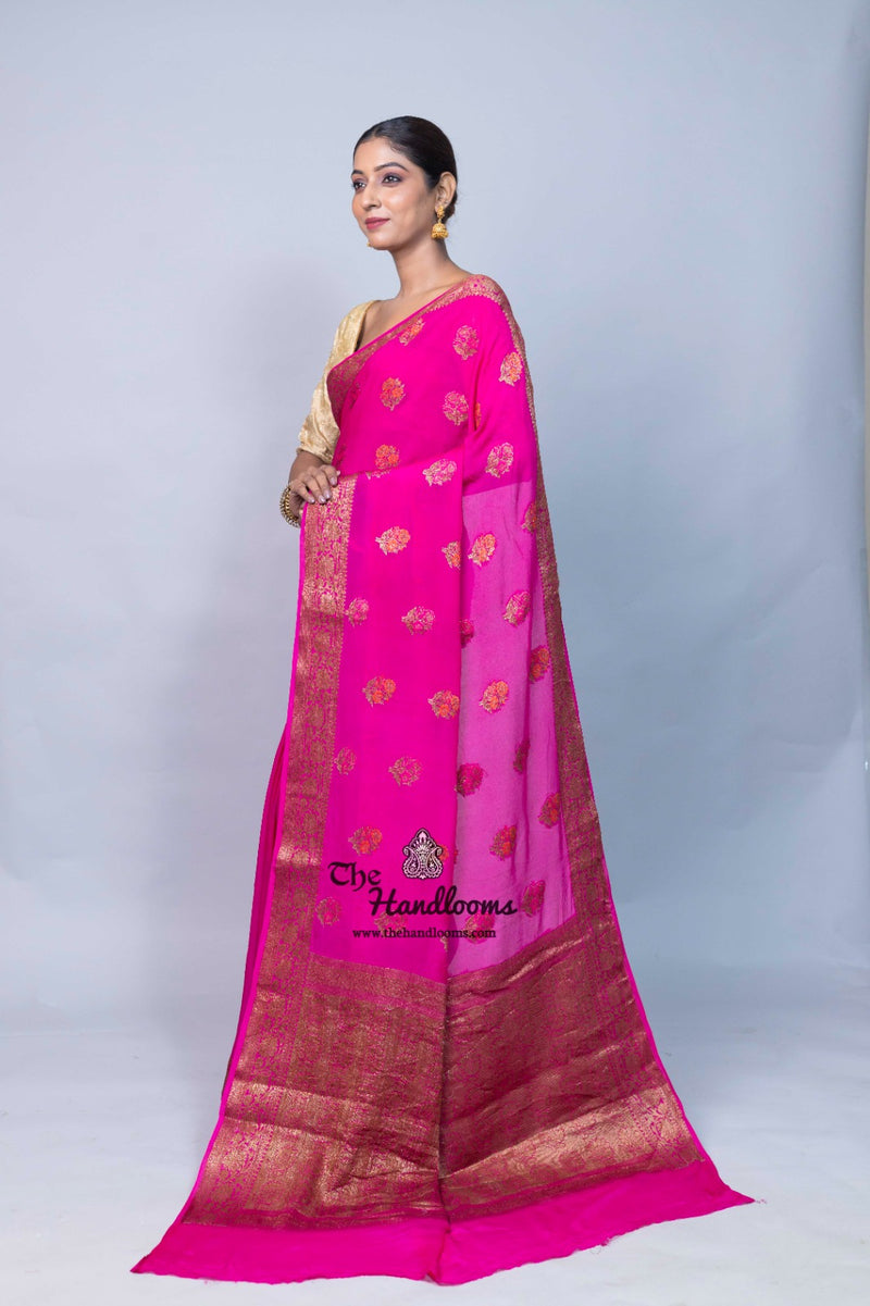Pure Chiffon Khaddi Banarasi Saree