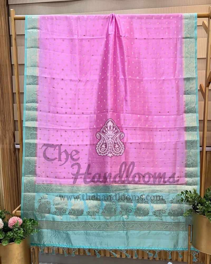 Pure Mango Silk Banarasi Dupatta - The Handlooms