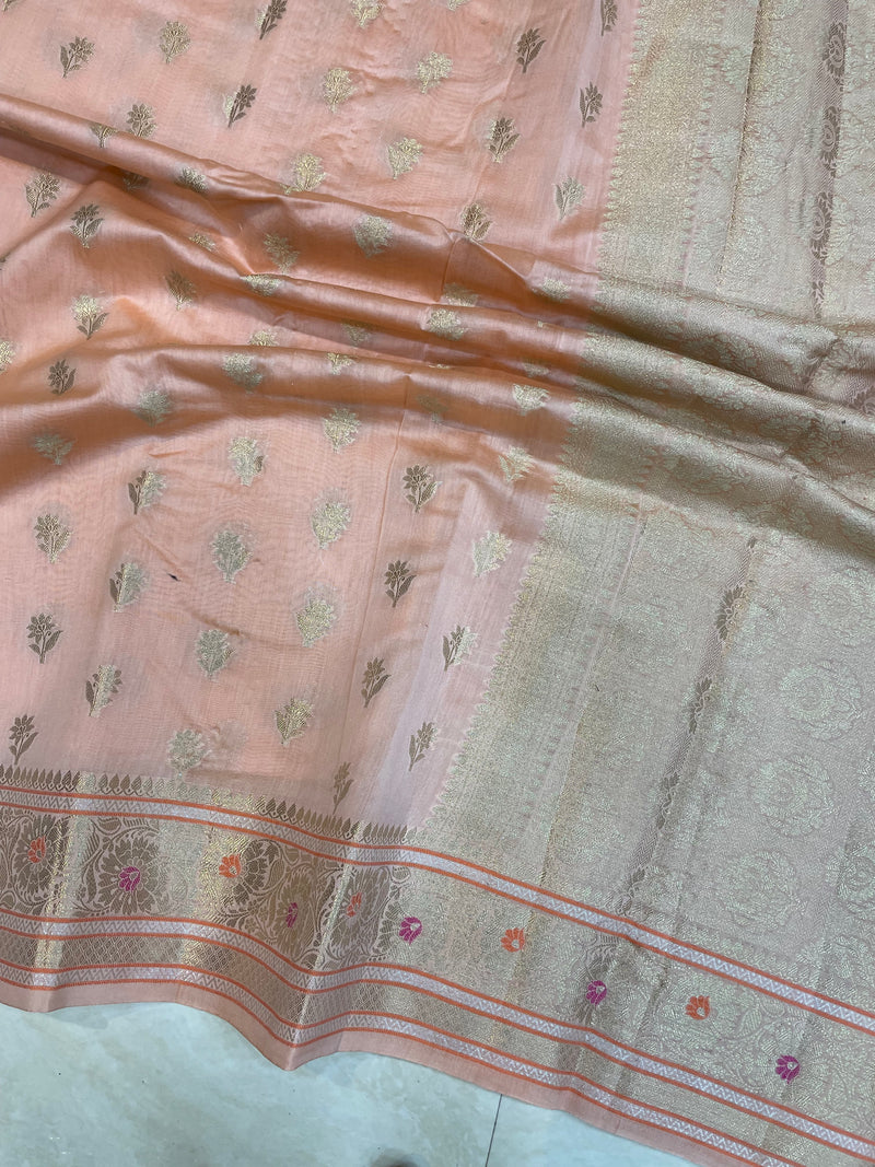 Pure Cotton Banarasi Handloom Saree - The Handlooms