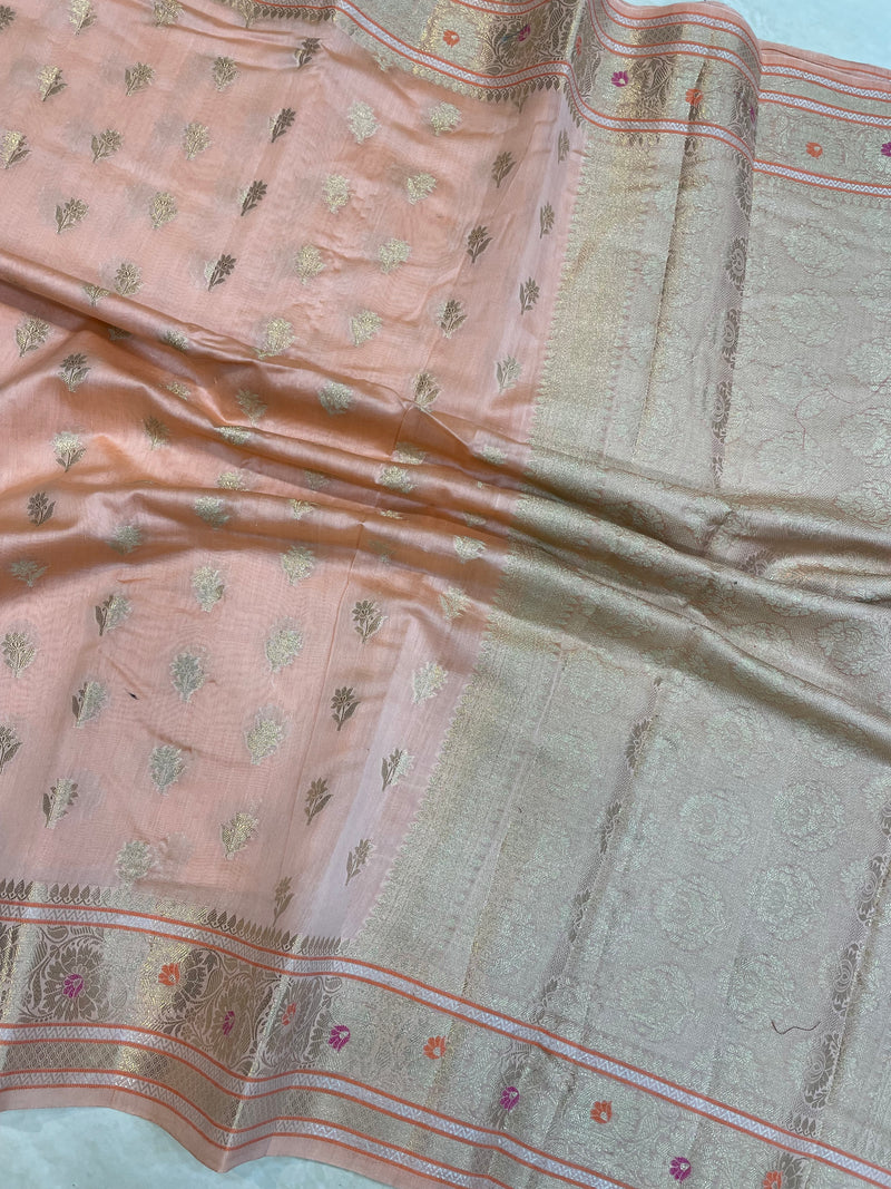 Pure Cotton Banarasi Handloom Saree - The Handlooms