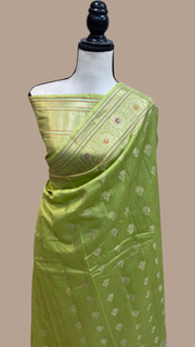 Pure Cotton Banarasi Handloom Saree - The Handlooms