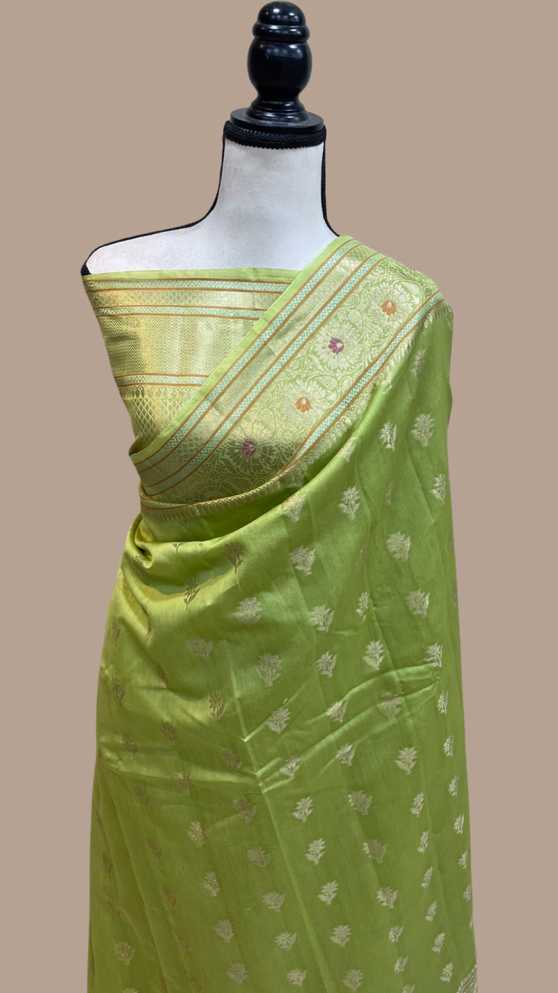 Pure Cotton Banarasi Handloom Saree - The Handlooms