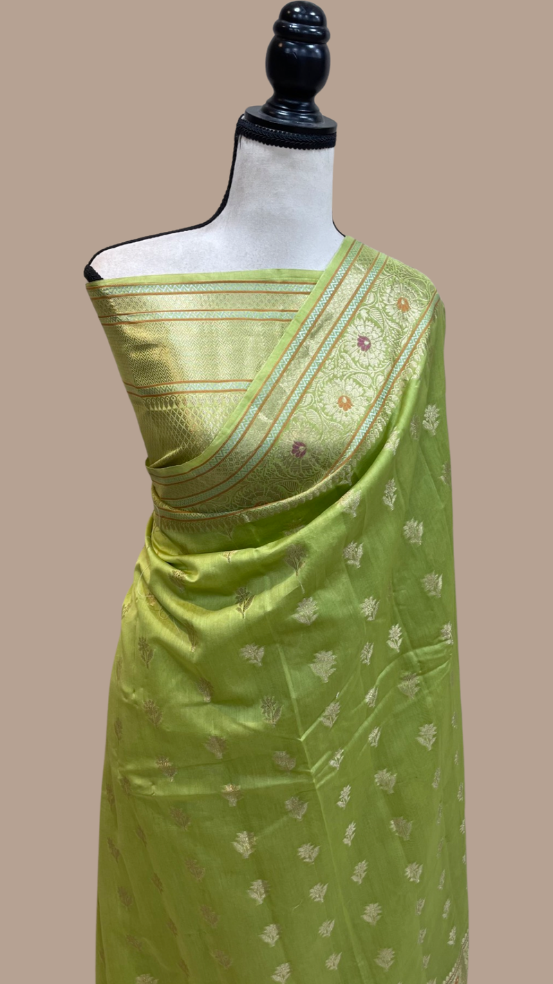 Pure Cotton Banarasi Handloom Saree - The Handlooms