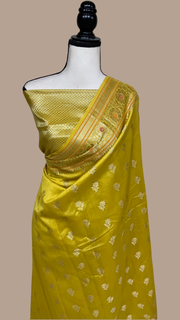 Pure Cotton Banarasi Handloom Saree - The Handlooms