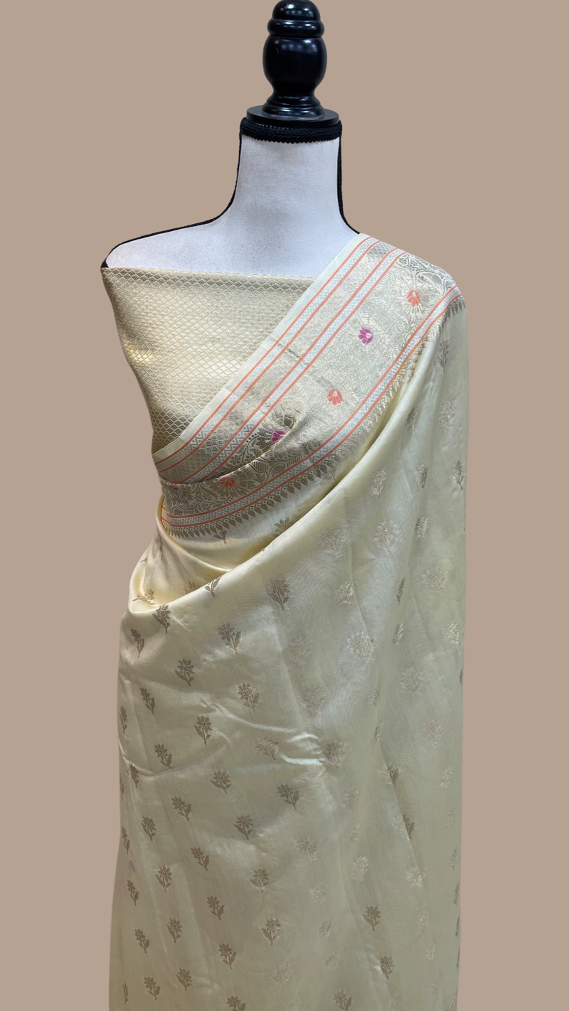 Pure Cotton Banarasi Handloom Saree - The Handlooms