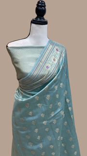 Pure Cotton Banarasi Handloom Saree - The Handlooms