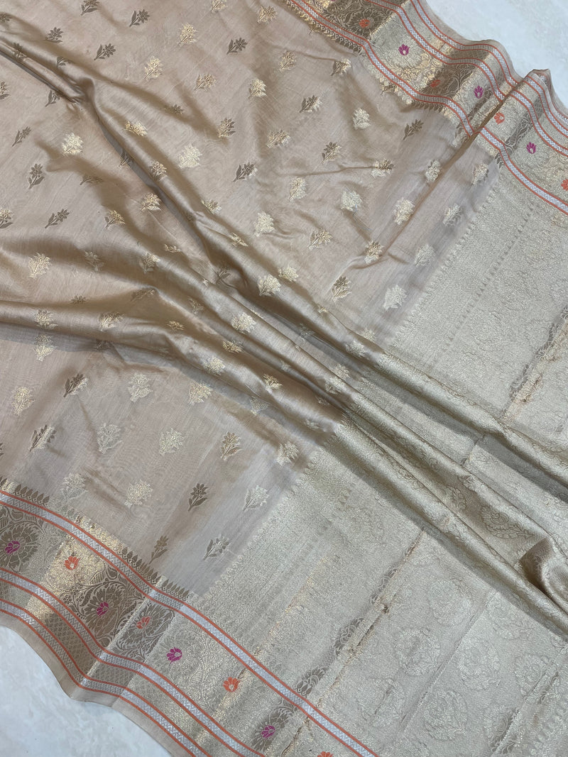 Pure Cotton Banarasi Handloom Saree - The Handlooms