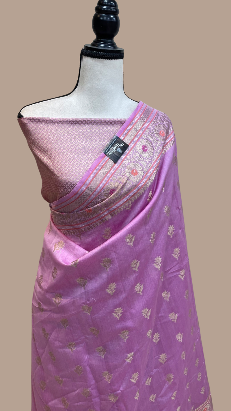 Pure Cotton Banarasi Handloom Saree - The Handlooms