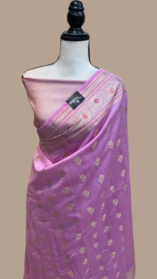 Pure Cotton Banarasi Handloom Saree - The Handlooms