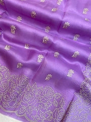 Pure organza Chikankari Handloom Banarasi Saree - The Handlooms