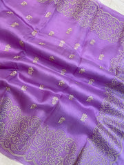 Pure organza Chikankari Handloom Banarasi Saree - The Handlooms
