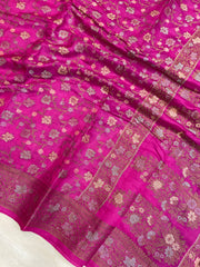 Pure Butter Crepe Banarasi Saree - The Handlooms
