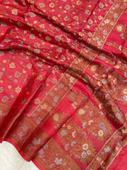 Pure Butter Crepe Banarasi Saree - The Handlooms
