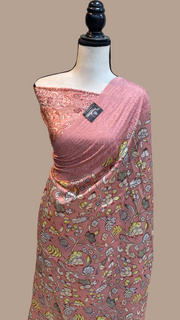 Pure Chanderi  Digital Print with Chikankari Handloom Banarasi Saree - The Handlooms