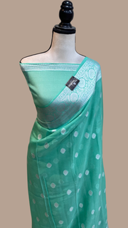 Pure Chiffon Khaddi Banarasi Saree - The Handlooms