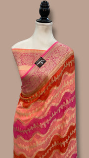 Pure Chiffon Khaddi Banarasi Saree - The Handlooms
