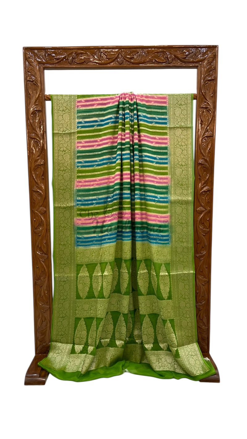 Pure Chiffon Khaddi Banarasi Saree - The Handlooms