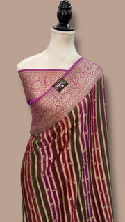 Pure Chiffon Khaddi Banarasi Saree - The Handlooms