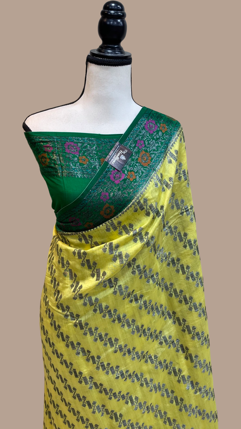 Pure Chiniya Silk Handloom Banarasi Saree - The Handlooms