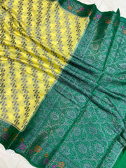 Pure Chiniya Silk Handloom Banarasi Saree - The Handlooms